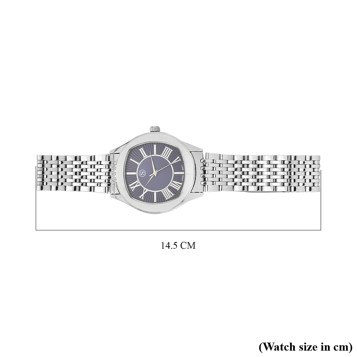 STRADA Japanese Movement Water Resistant Blue Sunshine Hydraulic Dial Watch with Stainless Steel Strap 7951364 6