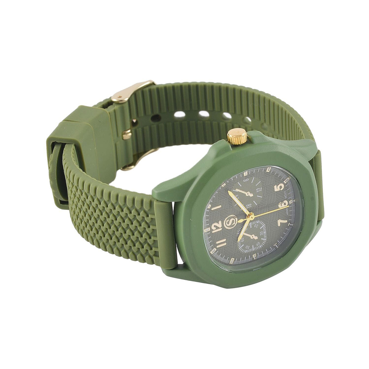 STRADA Japanese Movement Green Analog Watch With Leather Strap and Buckle Fastening 7618294 5