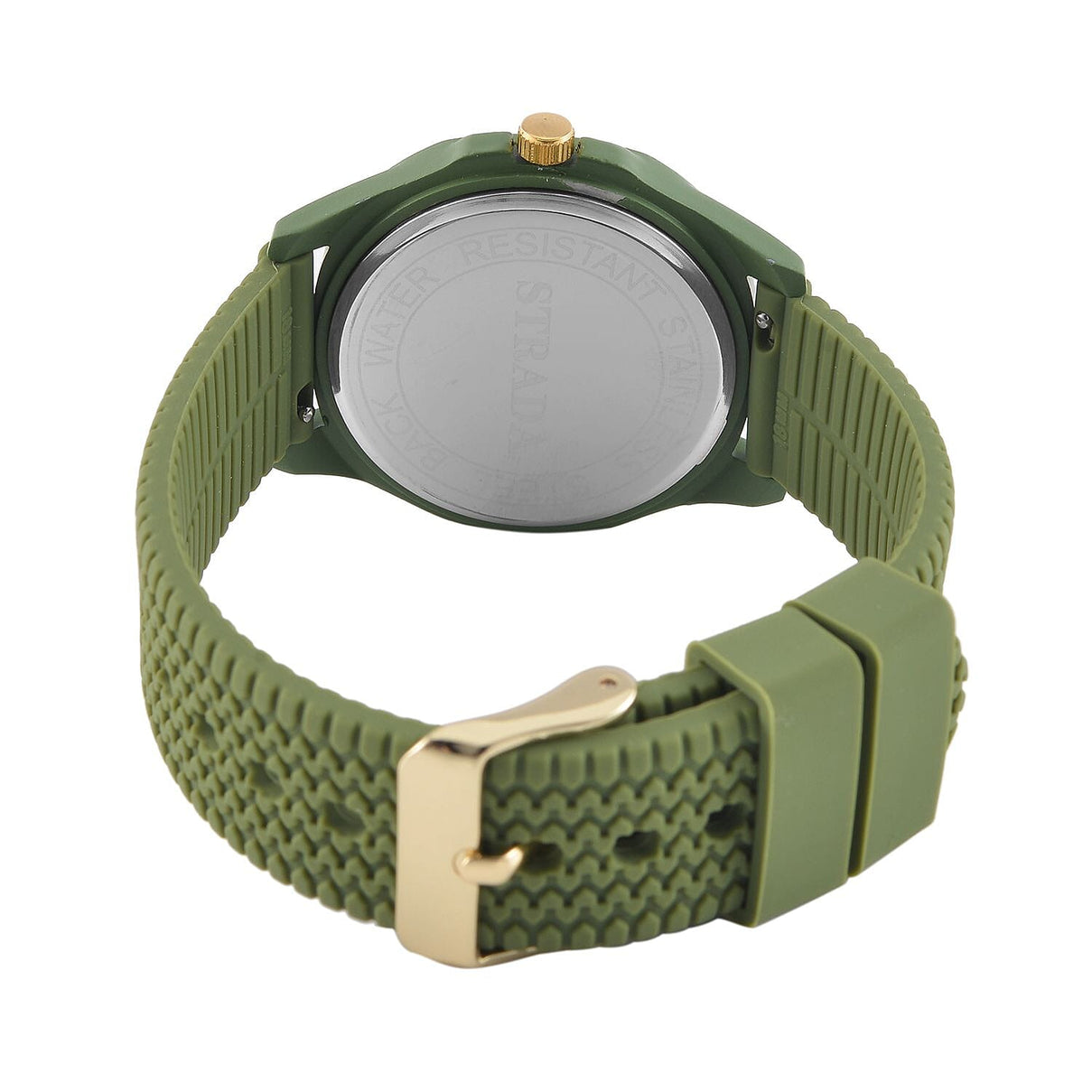 STRADA Japanese Movement Green Analog Watch With Leather Strap and Buckle Fastening 7618294 6