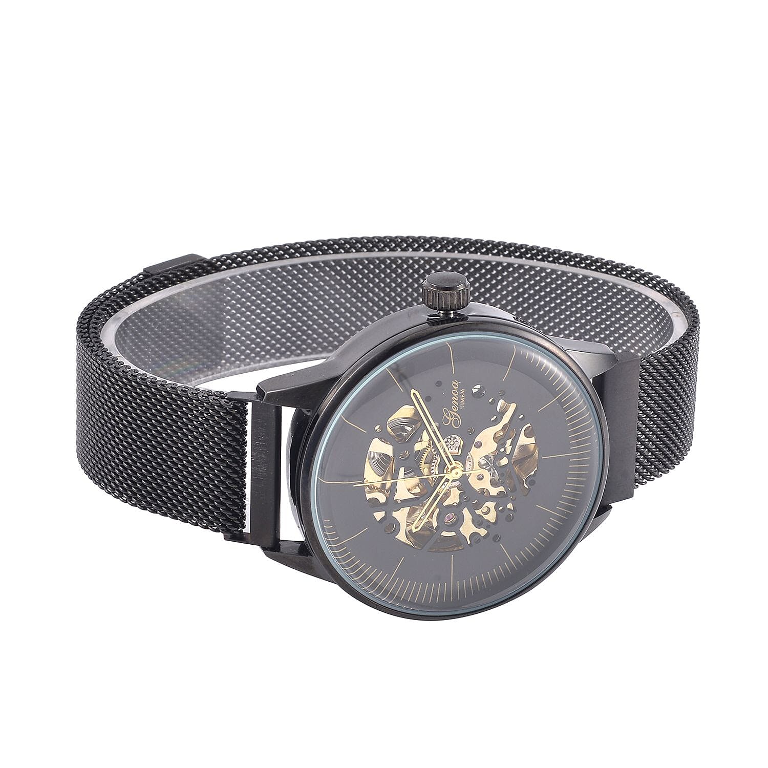 GENOA Automatic Mechanical Movement With Literal Dial With Arched Glass 7624324 5
