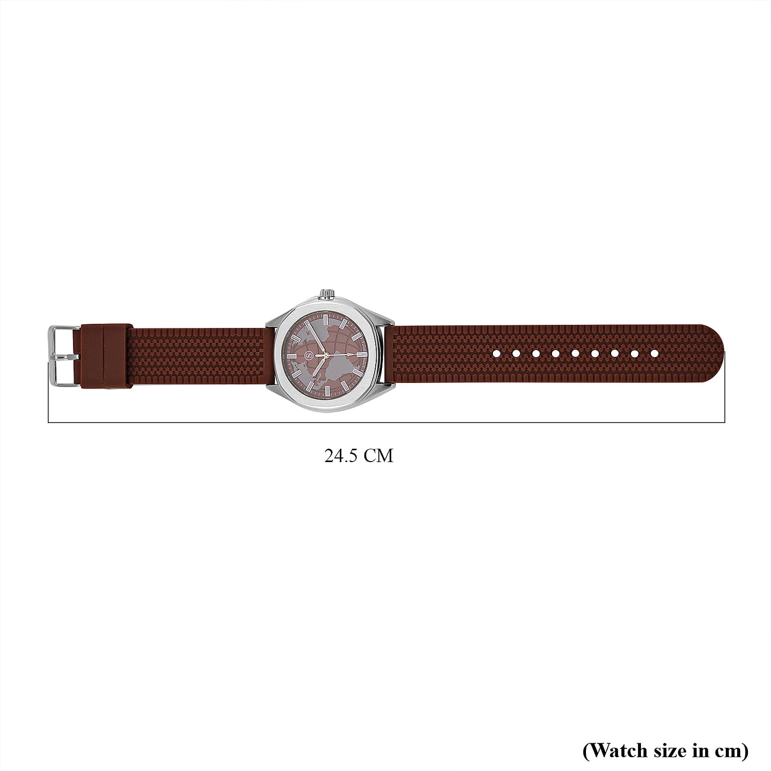 STRADA PC21S Japanese Movement Globe Dial Watch 7812985 7