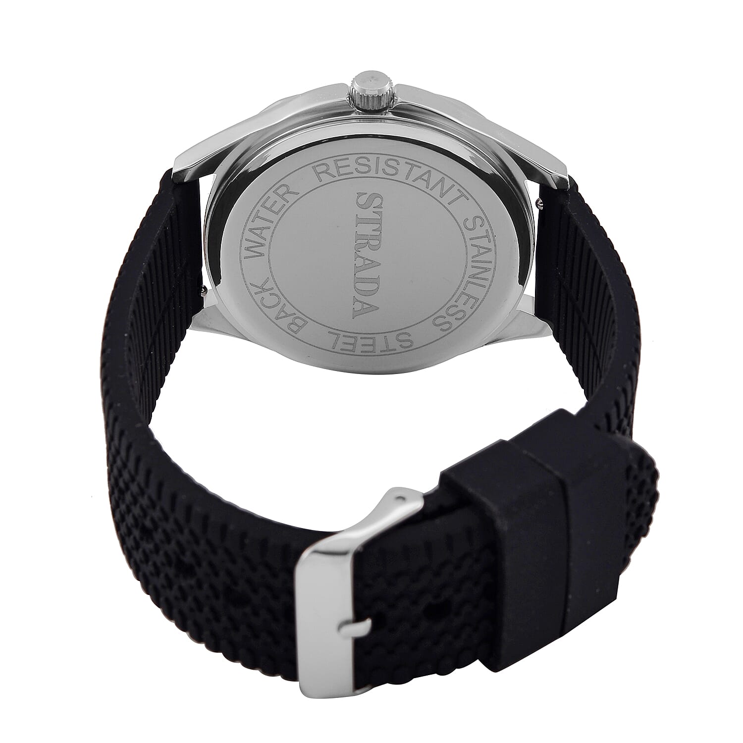 STRADA Globe Dial Silicone Watch 7813020 6