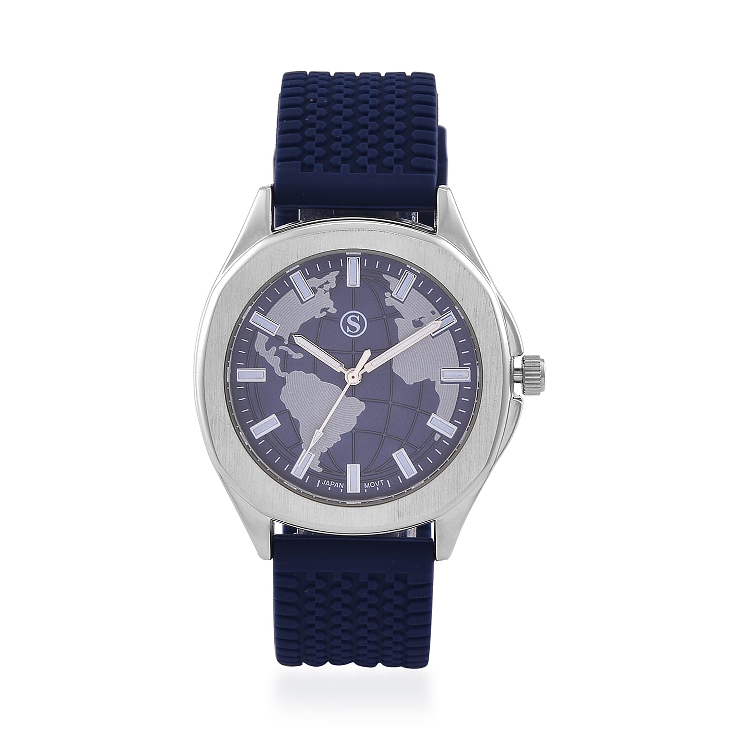 STRADA PC21S Japan Movement Globe Dial Watch 7813040 0