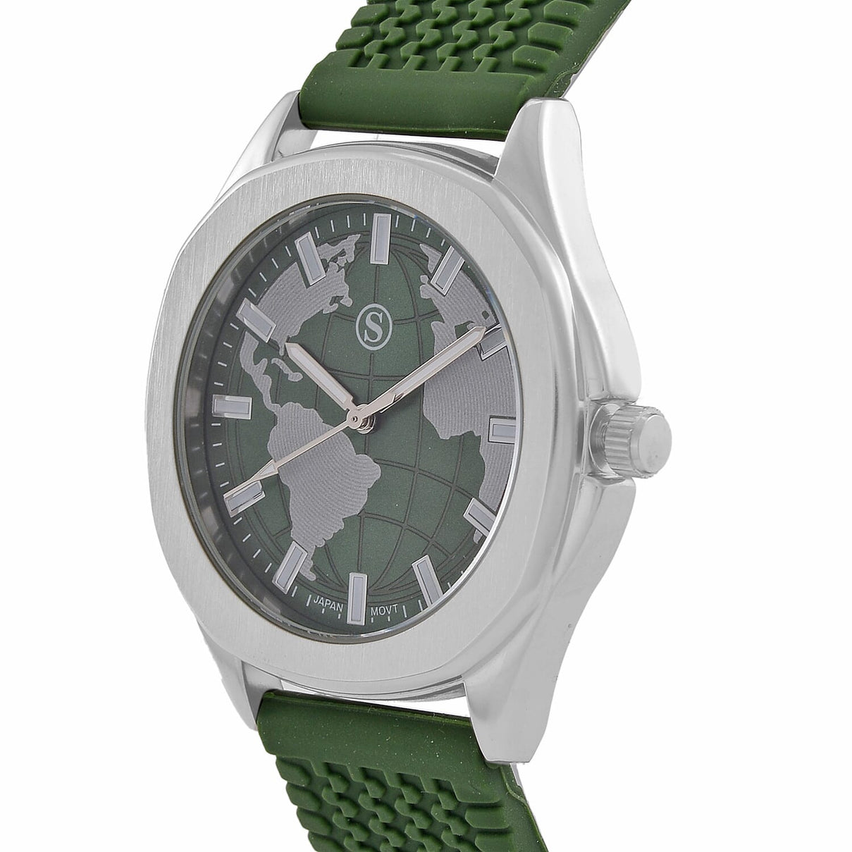 STRADA Globe Dial Silicone Watch 7813041 4