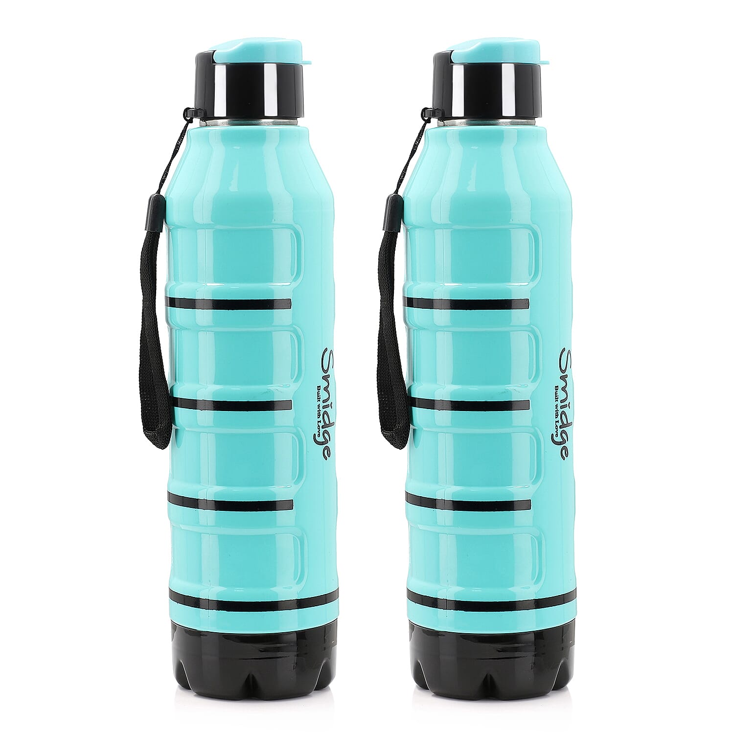 Set of 2 Wave Warm - Cold Insulated Stainless Steel Bottle Leak Proof - Blue 700 ML 7727111 0