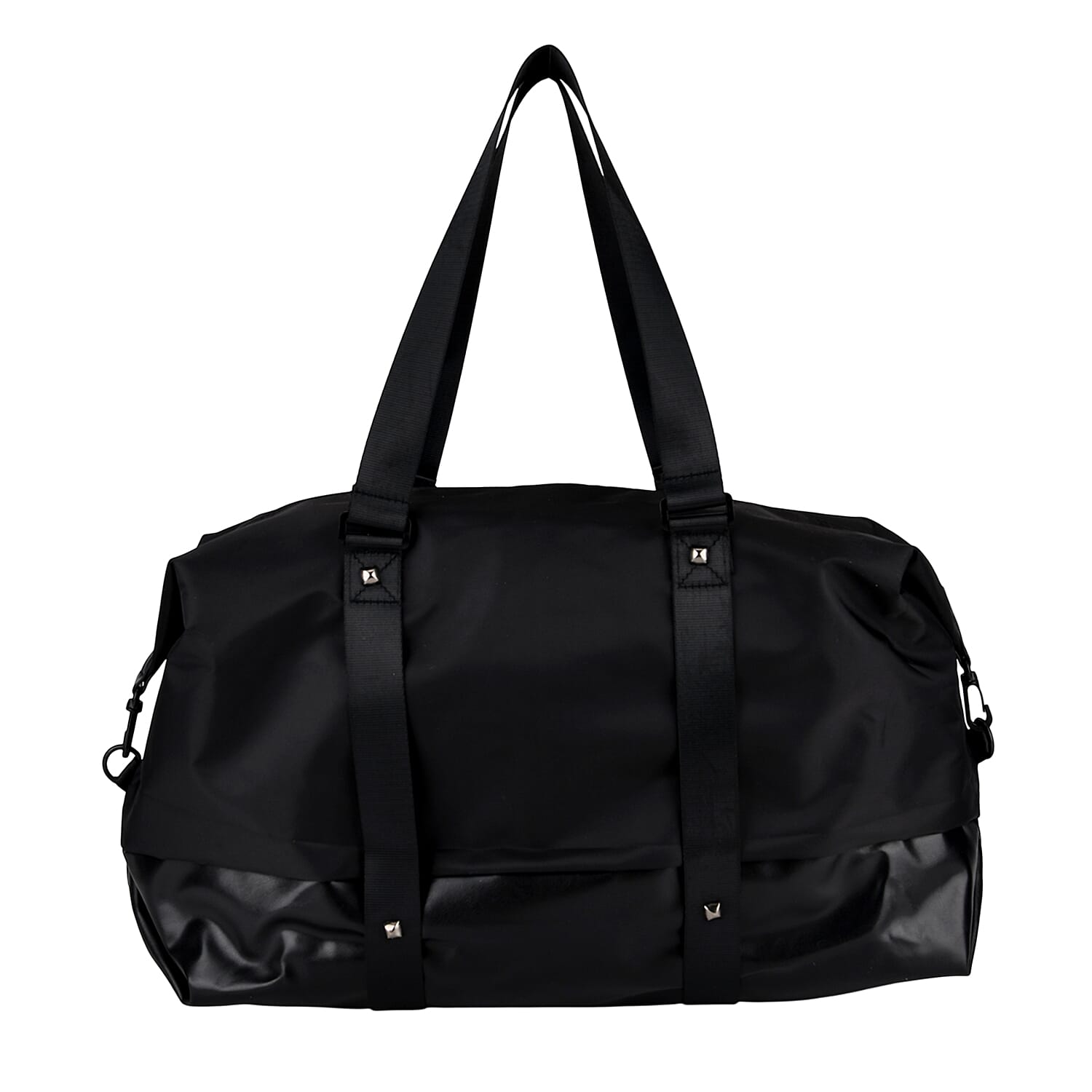 Duffle Bag- 3 slip pockets and 1 zip pocket - Water Repellent Multipurpose - Black V32517980 0