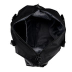 Duffle Bag- 3 slip pockets and 1 zip pocket - Water Repellent Multipurpose - Black