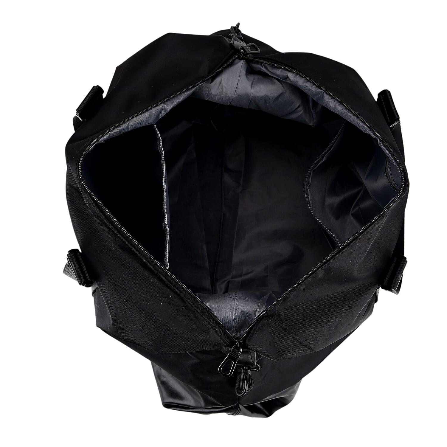 Duffle Bag- 3 slip pockets and 1 zip pocket - Water Repellent Multipurpose - Black V32517980 6