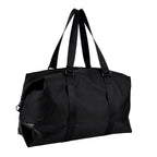 Duffle Bag- 3 slip pockets and 1 zip pocket - Water Repellent Multipurpose - Black