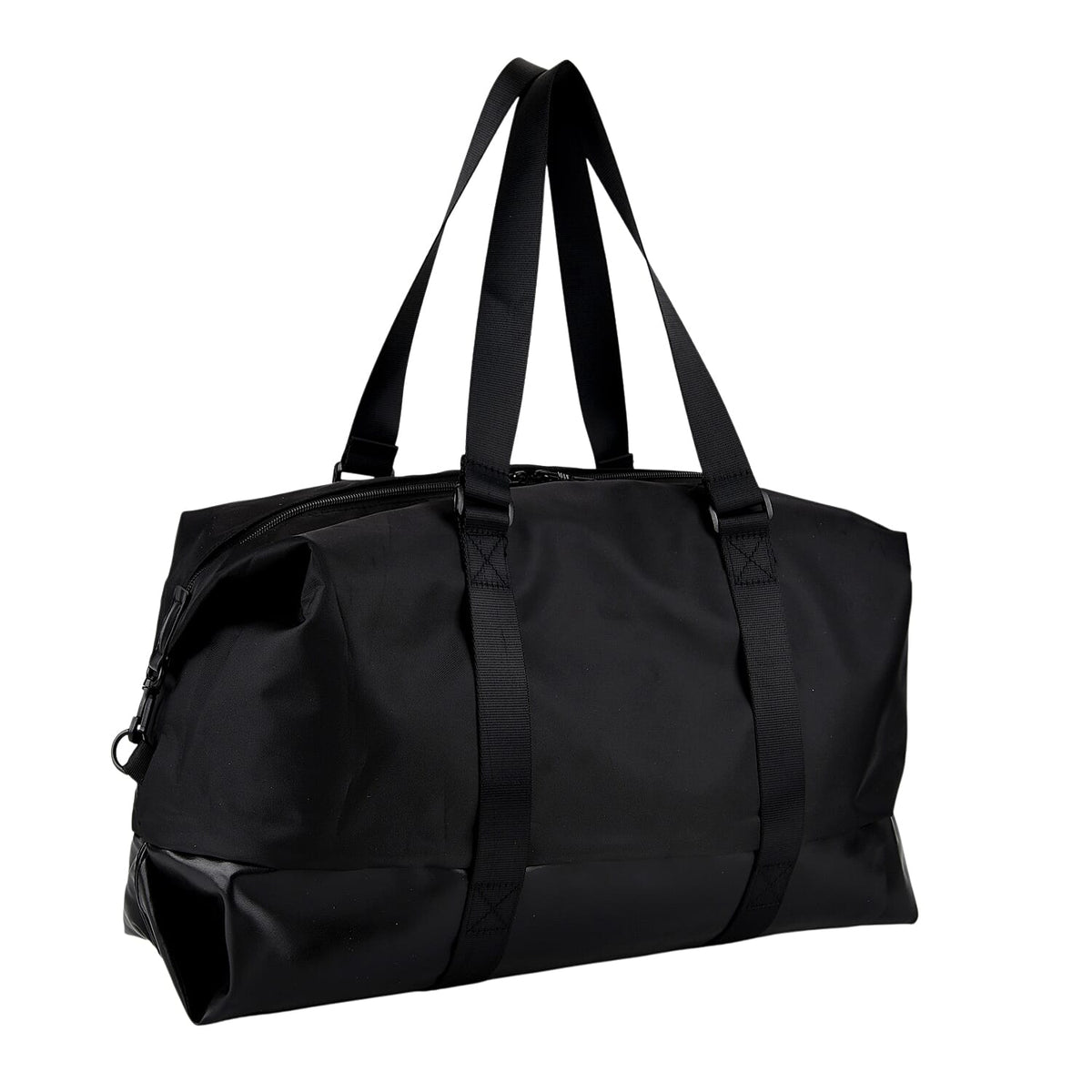 Duffle Bag- 3 slip pockets and 1 zip pocket - Water Repellent Multipurpose - Black V32517980 8