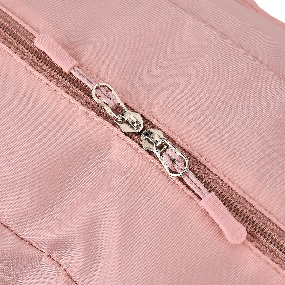 Water Repellent Pleated Travel Dufflle Bag - Light Pink 7689135 12