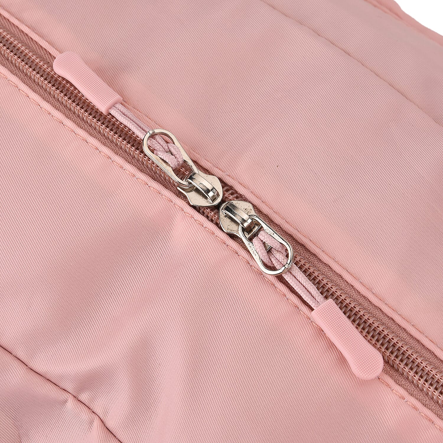 Water Repellent Pleated Travel Dufflle Bag - Light Pink 7689135 12