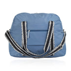 Waterproof Duffle Weekender Tote Bag with Shoulder Strap - Blue