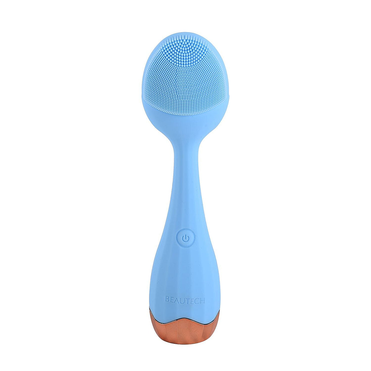 Waterproof Silicone Facial Cleansing Brush - Light Blue (With 4 Speeds - USB Charger) 7073836 0