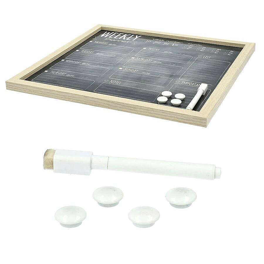 Weekly Planner Board (included- Magnetic Marker with Eraser Cap, 4 Magnet) (Size 40x40cm) 3629290 3