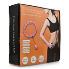 Weighted Smart Hula Ring Hoops with 360 Auto Rotation Massage - Pink
