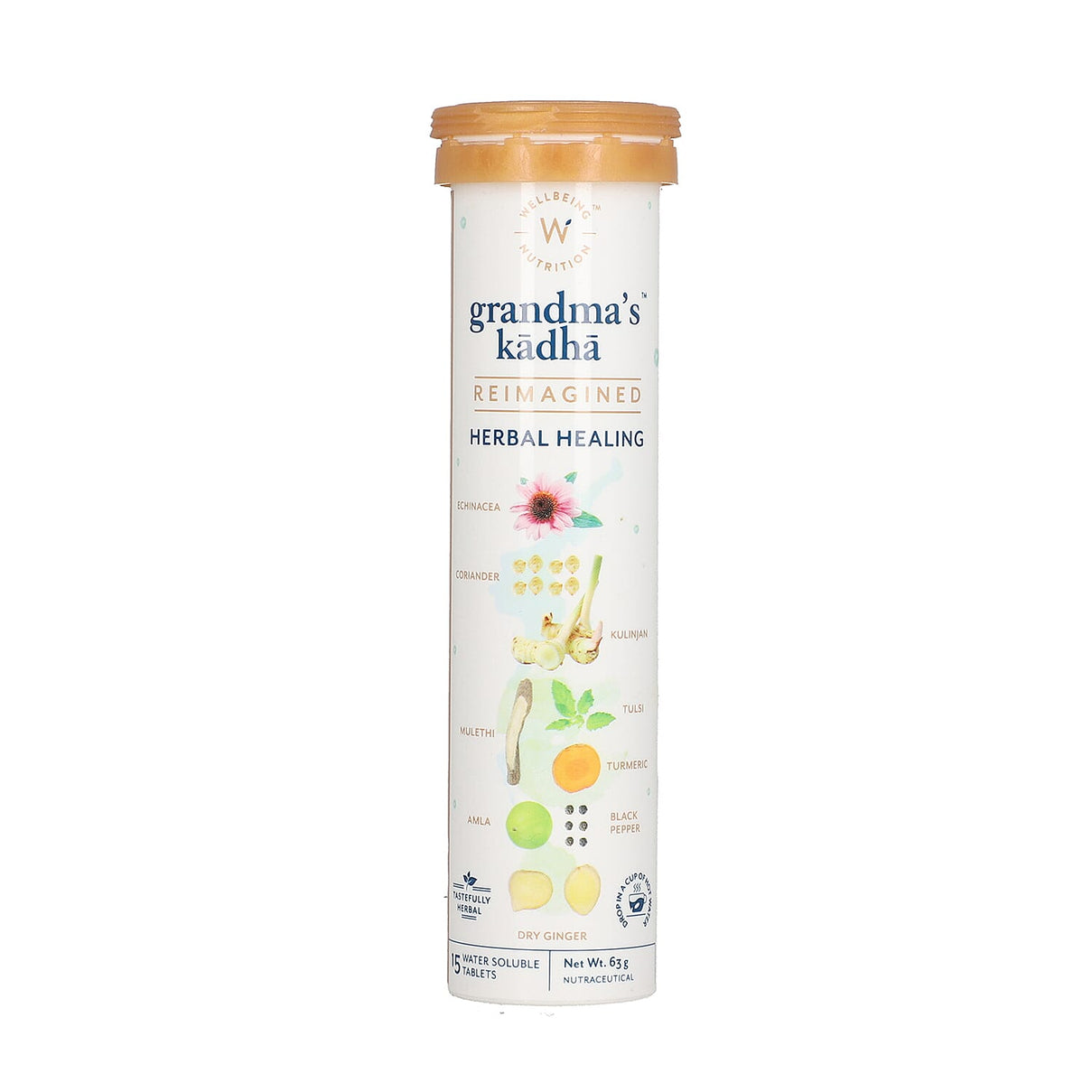 Wellbeing Nutrition Grandma Kadha Tube of 15 Effervescent Tablets 6089620 2