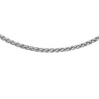 Italian Closeout - 950 Platinum Spiga Necklace (Size -16 ) With Spring Ring Clasp