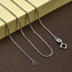 Italian Closeout - 950 Platinum Spiga Necklace (Size -16 ) With Spring Ring Clasp