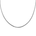 Italian Closeout - 950 Platinum Spiga Necklace (Size -16 ) With Spring Ring Clasp
