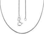 Italian Closeout - 950 Platinum Spiga Necklace (Size -16 ) With Spring Ring Clasp