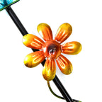 Whimsical Green Frog with Red Shovel Garden Stake Decoration
