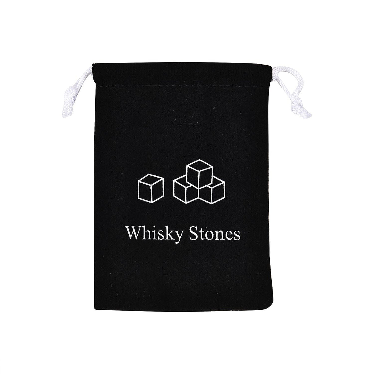 Whiskey Granite Stones and 2 Glasses Gift Set - Brown 8927949 8