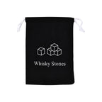 Whiskey Granite Stones and 2 Glasses Gift Set - Brown