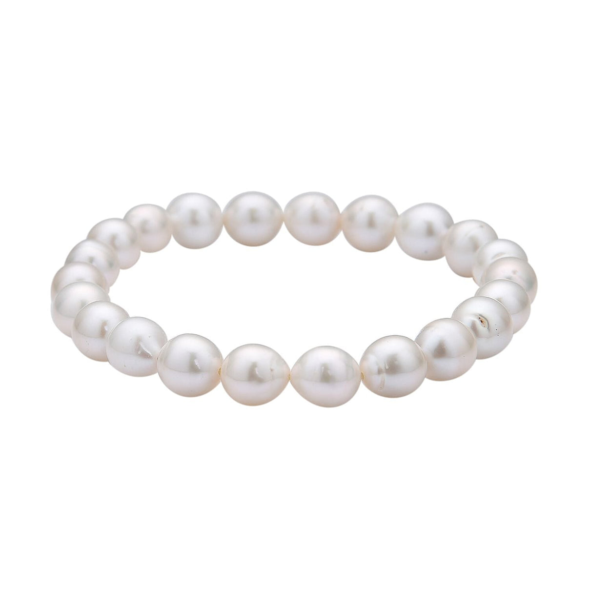 AAA White Anhui Pearl Stone Stretchable Bracelet (Size 7-7.5) 7951837 0