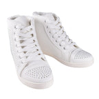 White Ankle Trainers with Faux Fur Lining (Size 5)