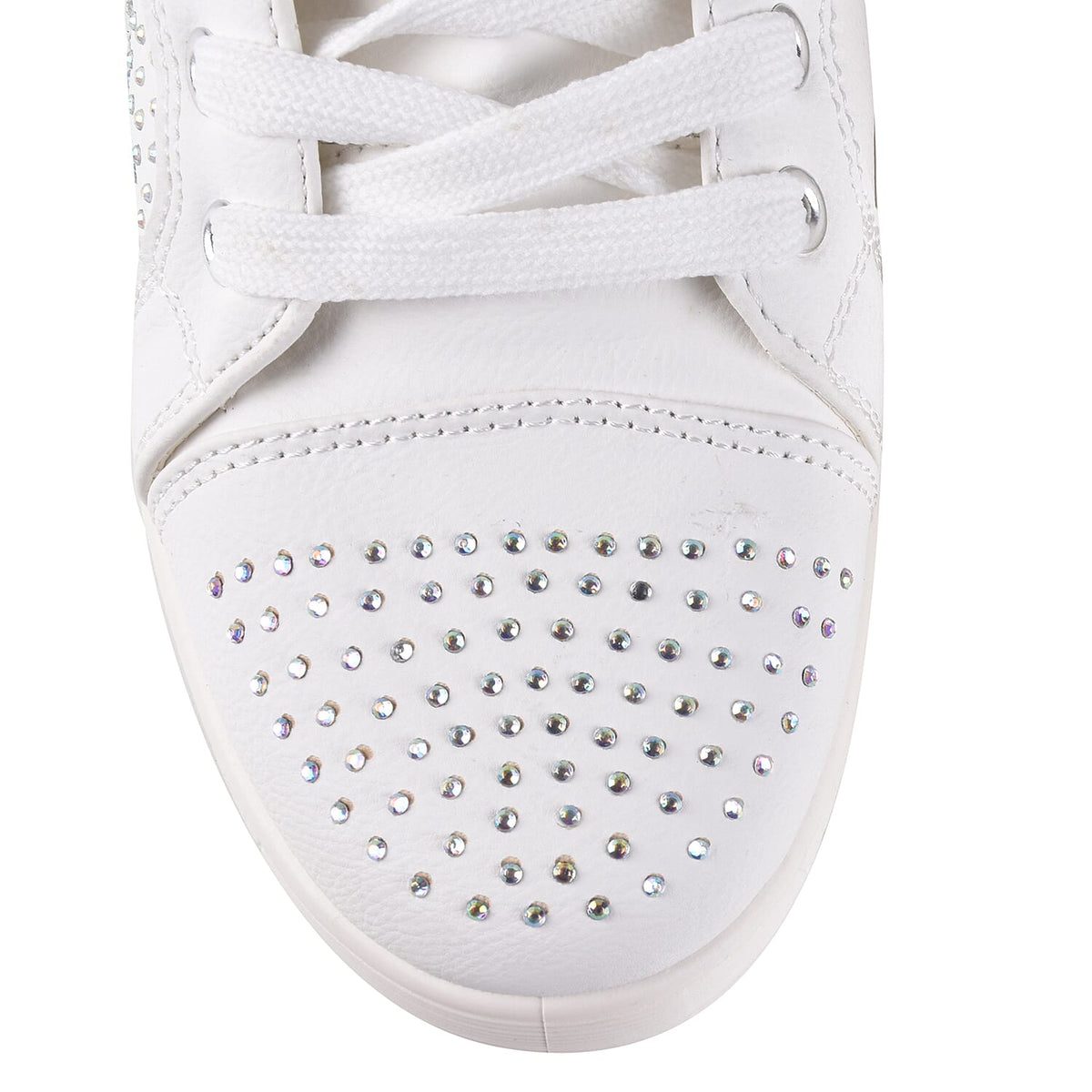 White Ankle Trainers with Faux Fur Lining 6062779 3