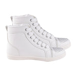 White Ankle Trainers with Faux Fur Lining (Size 5)