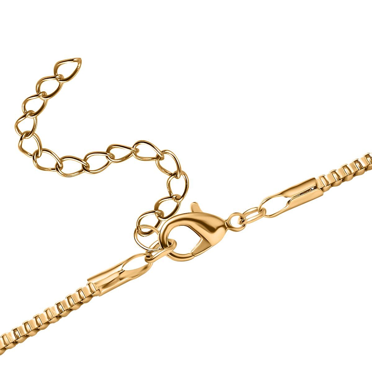 White Austrian Crystal With Black Enamelled Bee Brooch Come Pendant (Size - 24-2 Ext) in Yellow Gold Tone 7658750 5