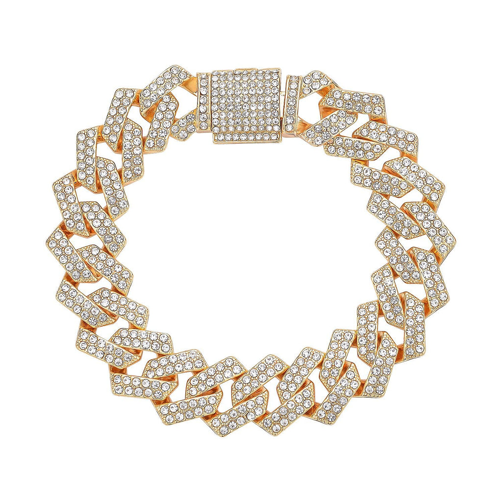 White Austrian Crystal Bracelet (Size - 7.5)