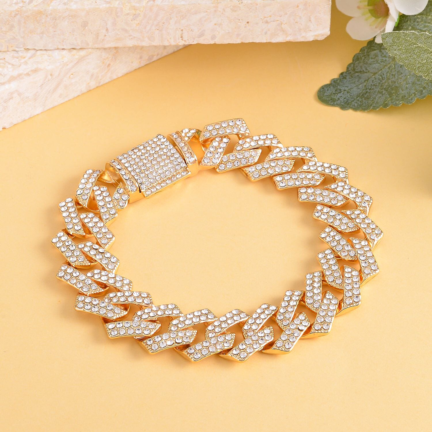 White Austrian Crystal Bracelet (Size - 7.5) 7152439 2
