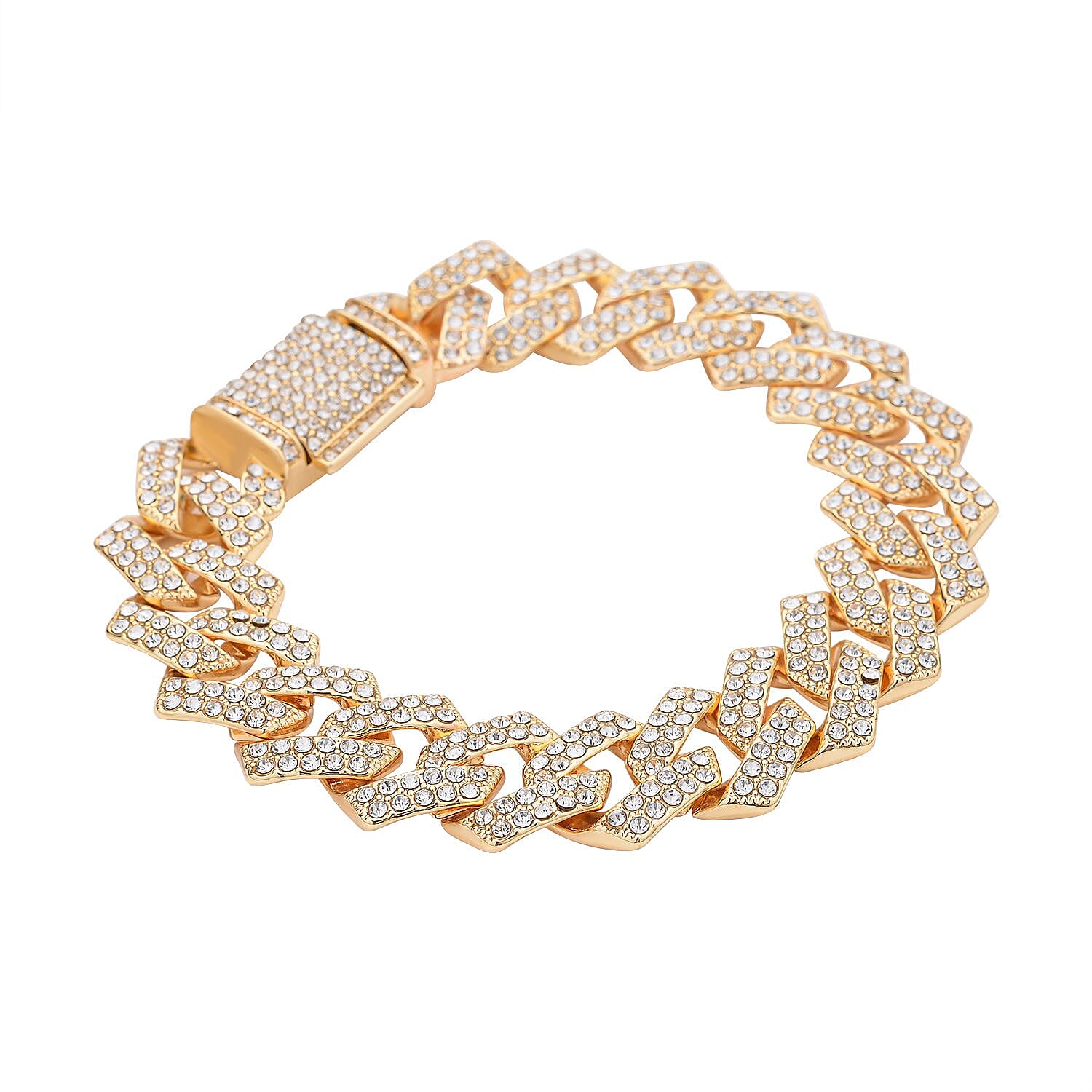 White Austrian Crystal Bracelet (Size - 7.5) 7152439 3