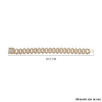 White Austrian Crystal Bracelet (Size - 7.5)