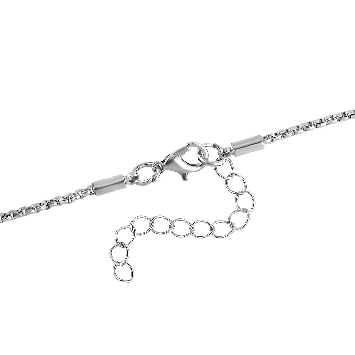 White Austrian Crystal Circle Necklace (Size - 24) 7662030 6