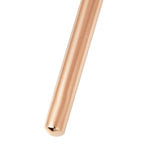 White Austrian Crystal Necklace (Size - 21) in Rose Gold Tone