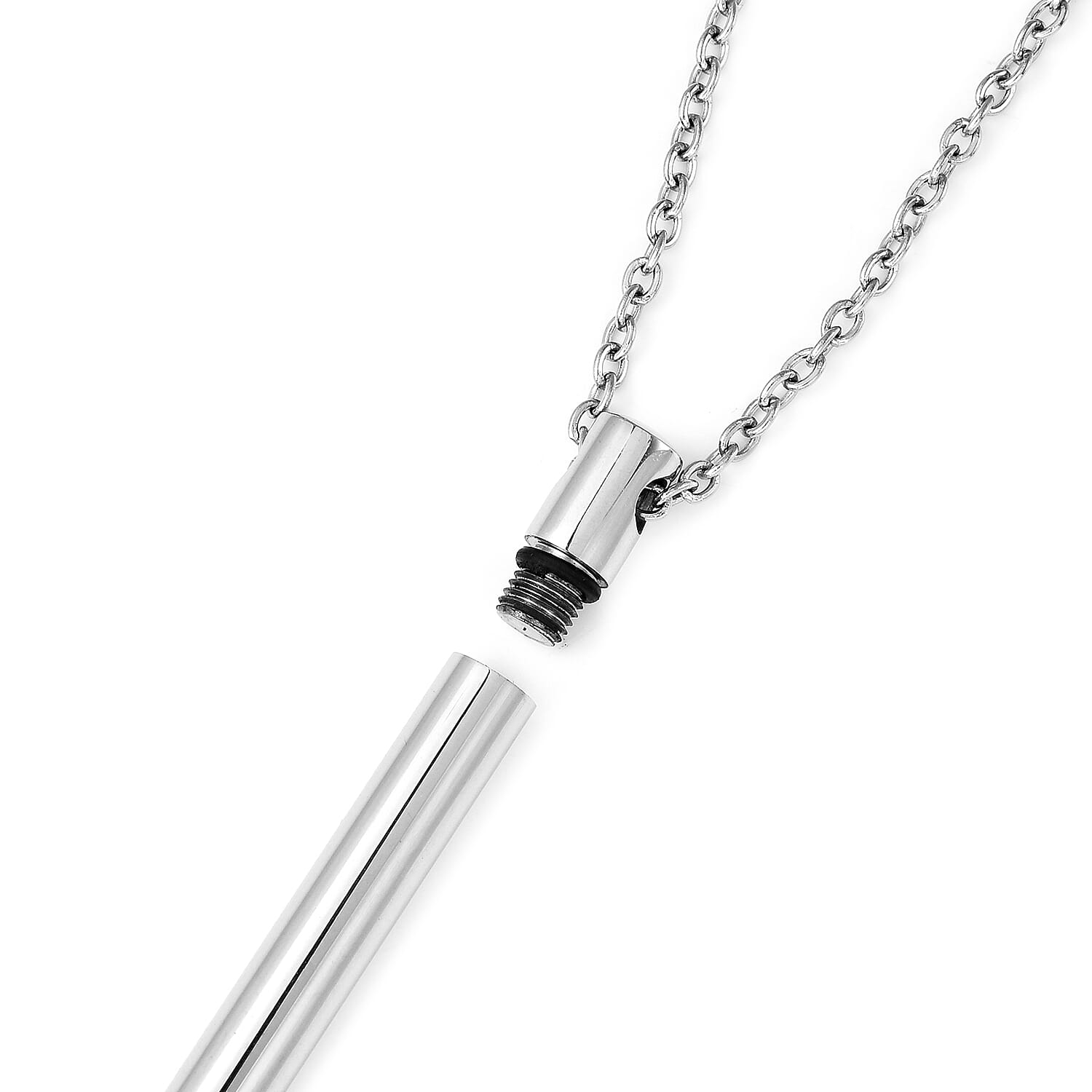 White Austrian Crystal Necklace Size 21 in Silver Tone 6243129 4