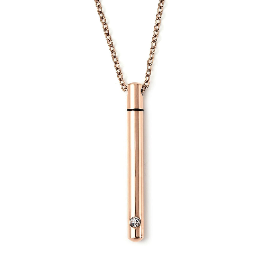 White Austrian Crystal Necklace (Size - 21) in Stainless Steel