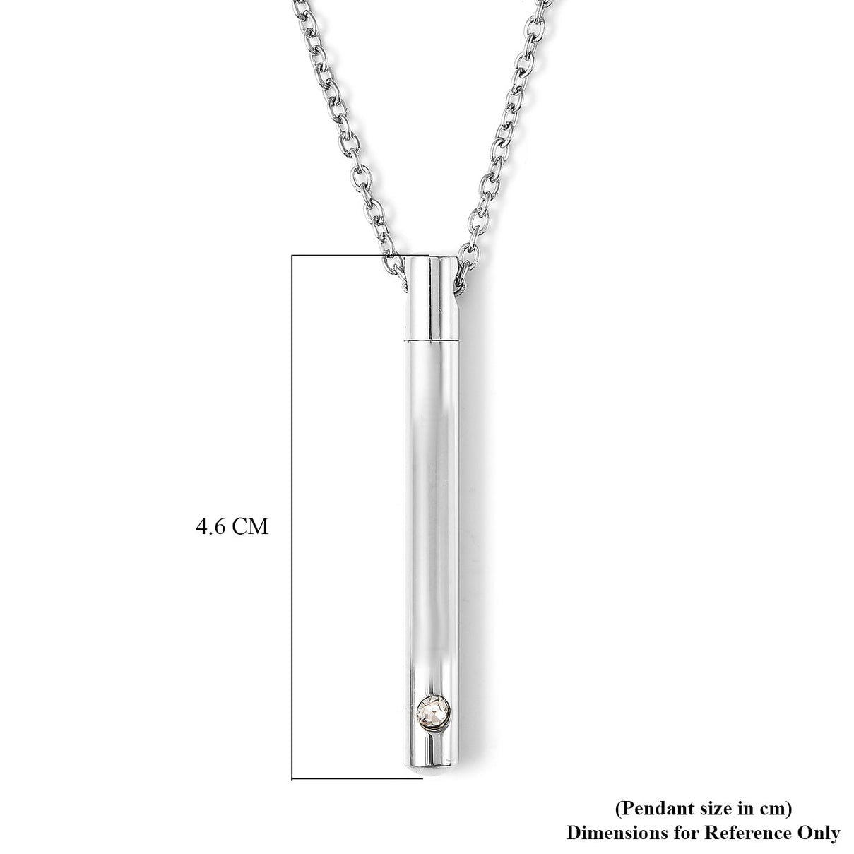 White Austrian Crystal Necklace Size 21 in Silver Tone 6243129 6