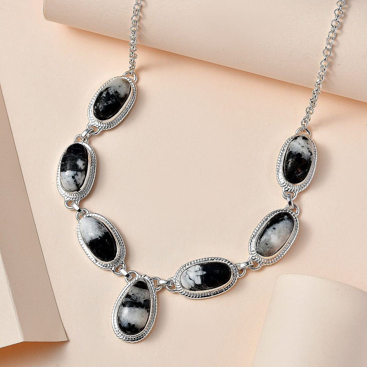White Buffalo Necklace (Size - 20) in Sterling Silver 23.56 Ct, Silver Wt. 19.11 Gms 7555704 3