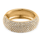 White Austrian Crystal Bangle (Sie 6.5)