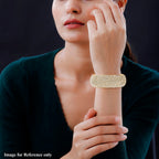 White Austrian Crystal Bangle (Sie 6.5)