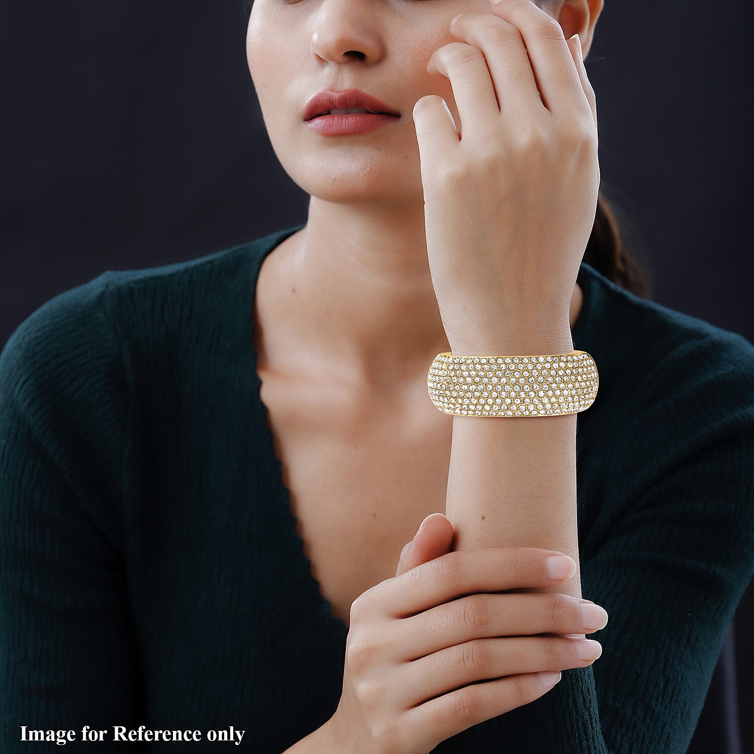 White Austrian Crystal Bangle (Size 6.5) 7681289 3