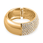 White Austrian Crystal Bangle (Sie 6.5)