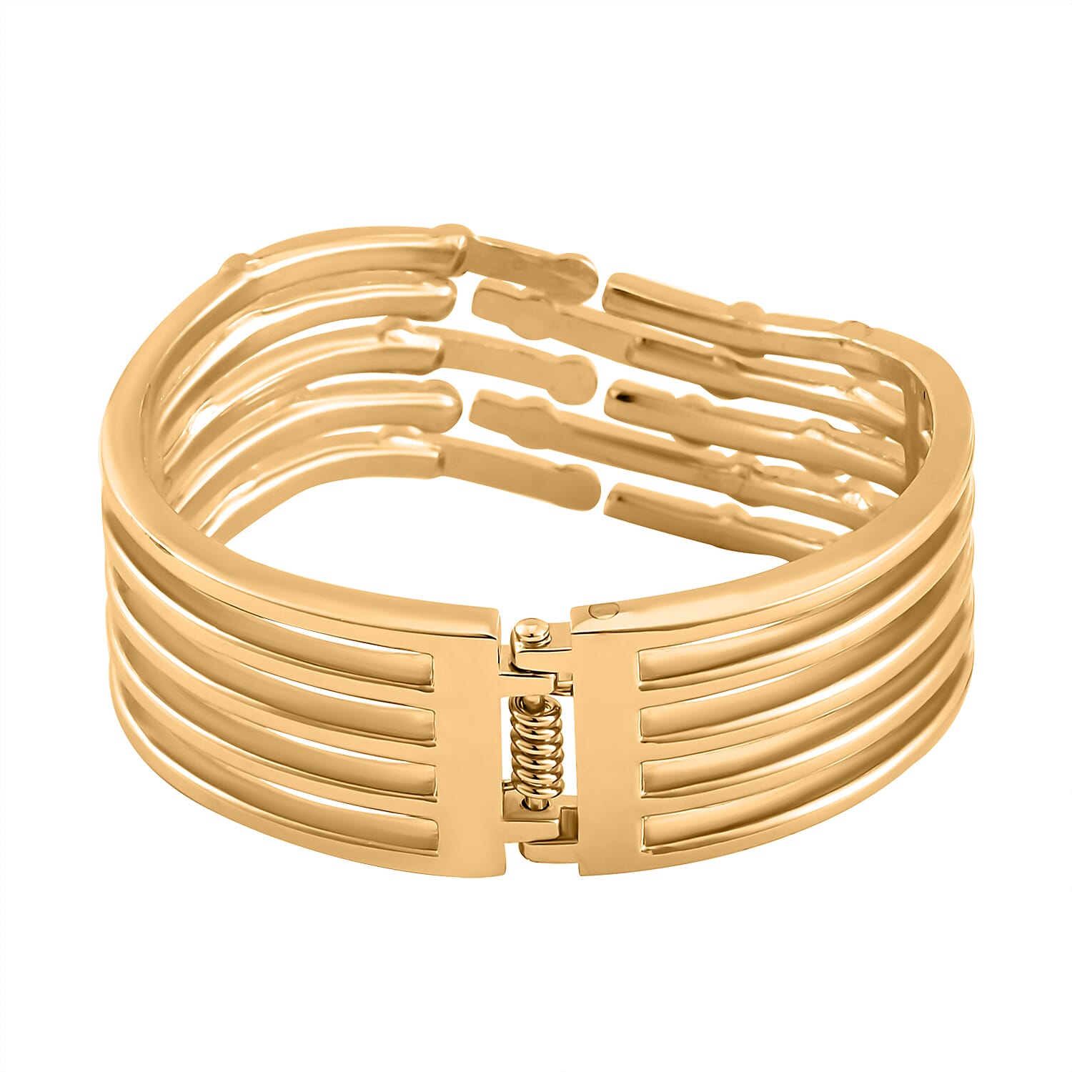 White Austrian Crystal Bubble Multi Row Stackable Bangle 7681298 5