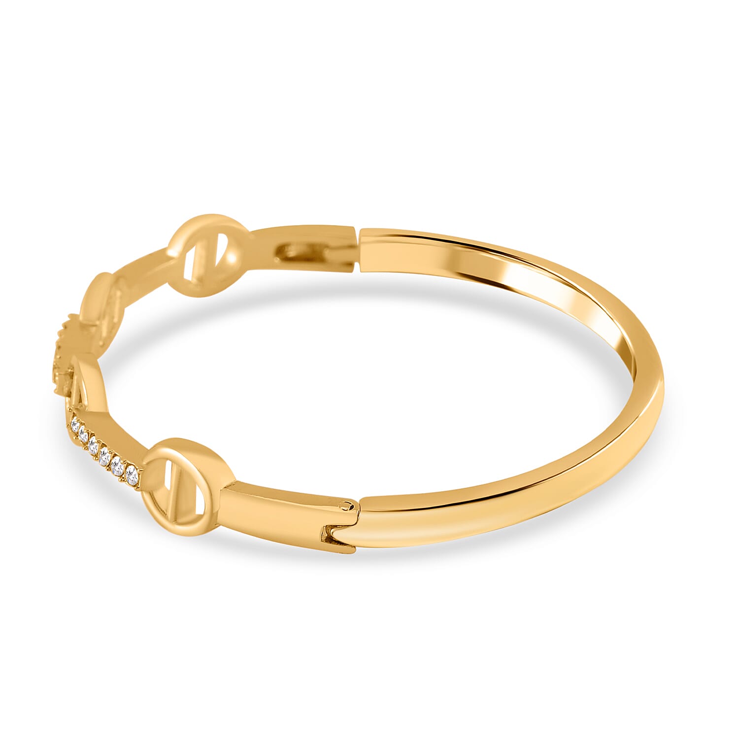 Designer Inspired -White Crystal Austrian Bangle 7807731 3