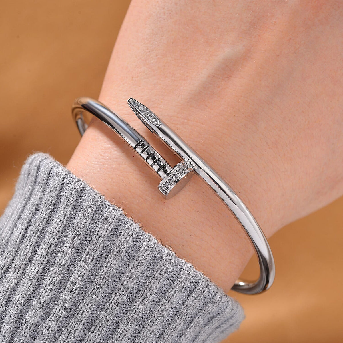 Designer Inspired - White Crystal Bangle V32707724 2